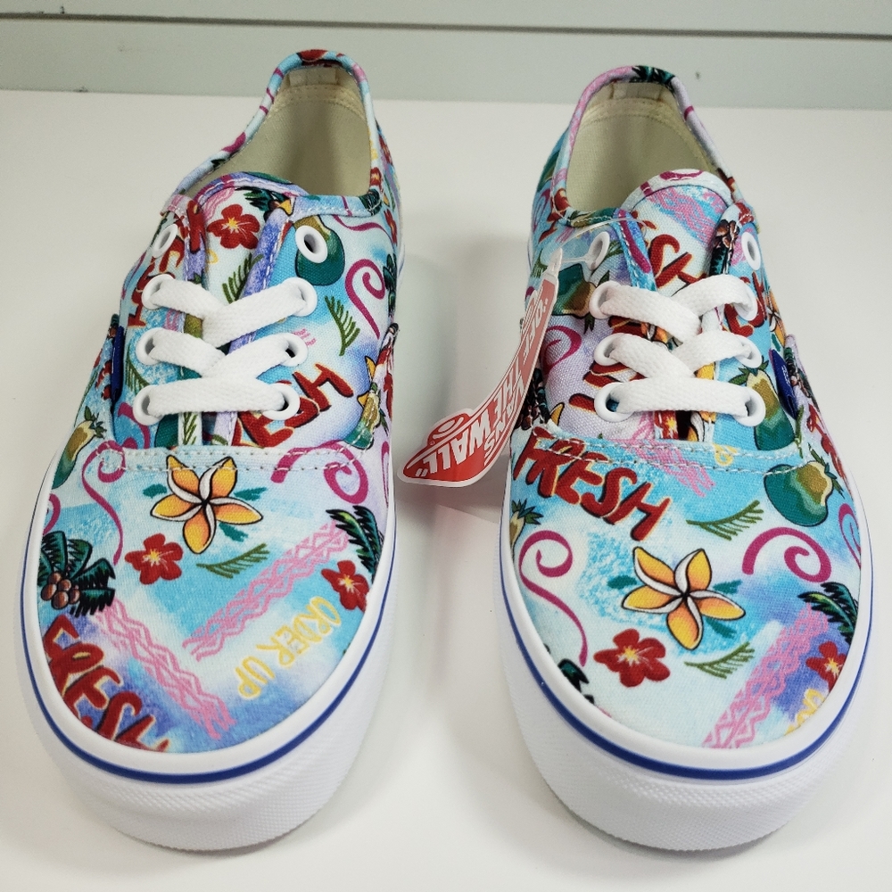 Vans Authentic Vans Market Tropic Hawaii Aloha Skateboard Sneakers Women's 7.5 - Picture 2 of 8